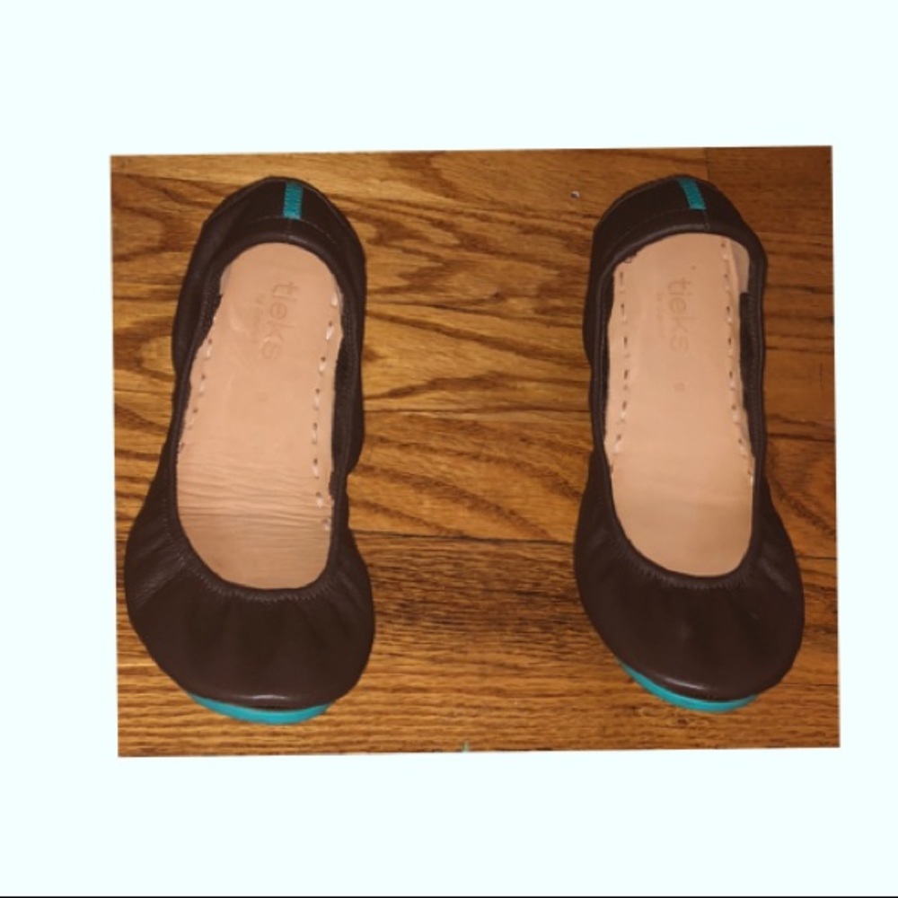 Tieks by Gavrieli Chocolate Brown Leather Flats